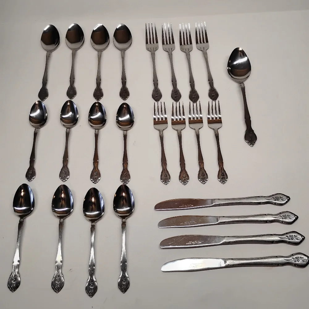Bag5 by Barclay Geneve Stainless Discontinued Flatware Service 4‎ - 25pc Set